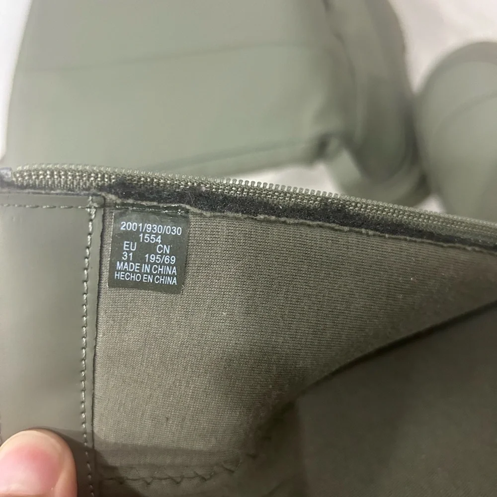 NWOT Zara Girls Olive Green All Weather Boots